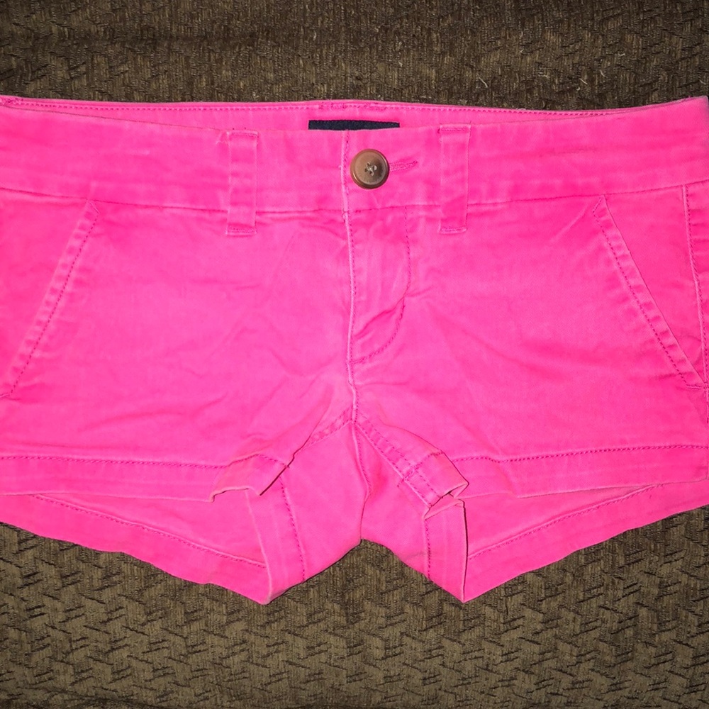 Hot pink American Eagle shorts